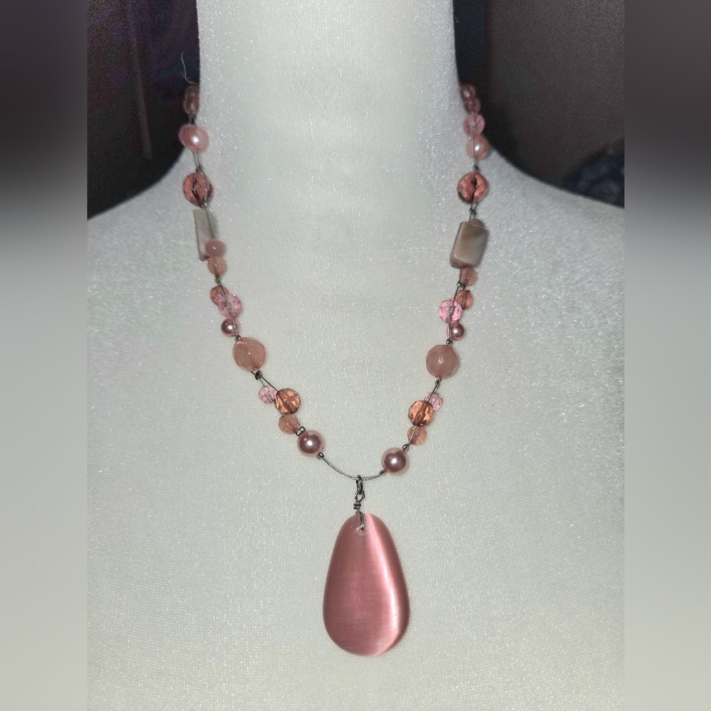 Pink Beaded Necklace